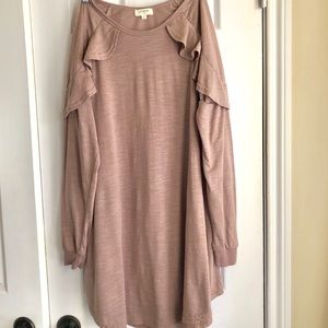 BUY 1 GET 1 FREE Umgee Mauve Swing Dress Pockets
